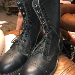 Military issued flight deck boots.